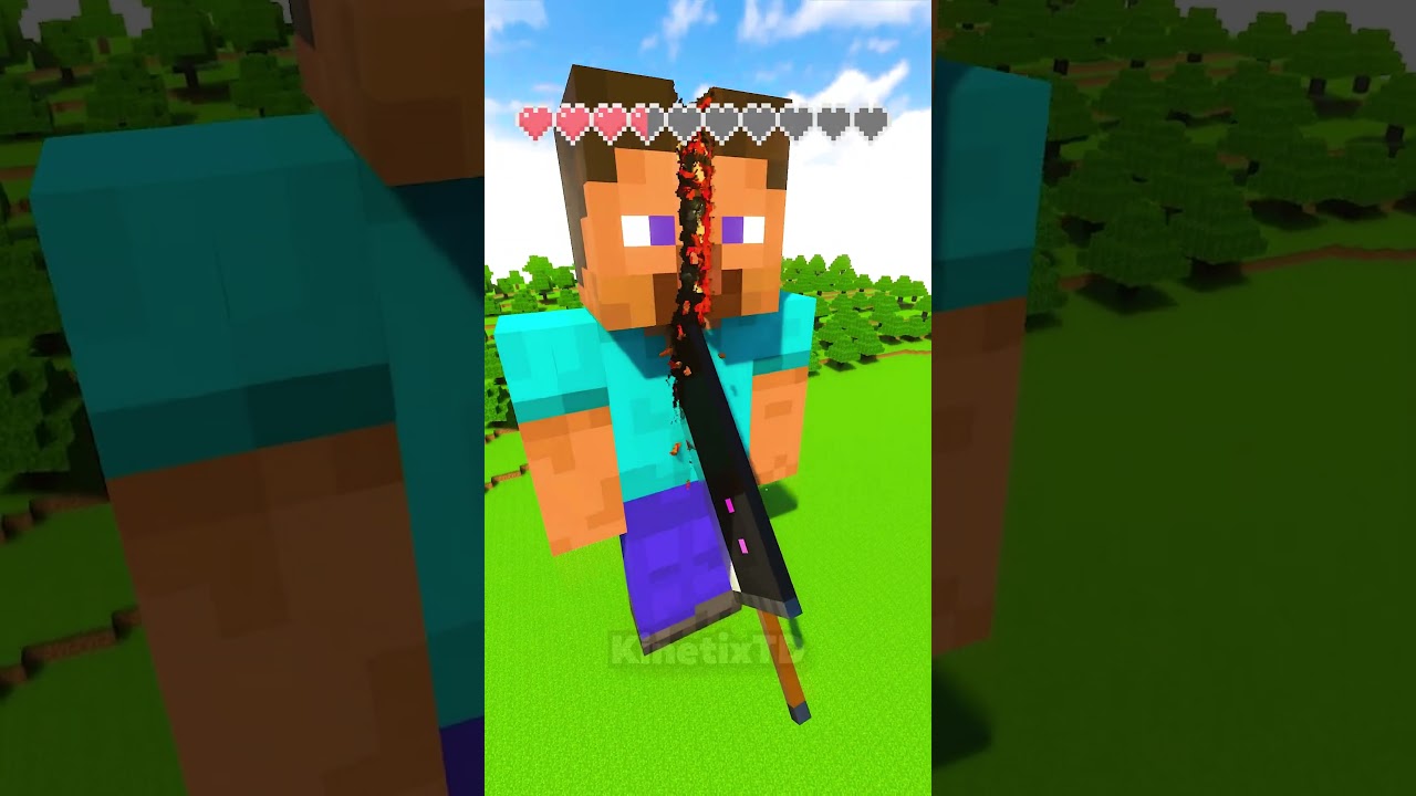 Which sword can cut Steve in half?