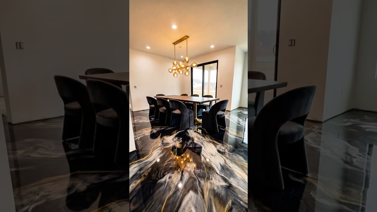 Luxury Dining Room Epoxy Flooring Transformation | GEO CON ARC