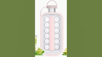 Folding Ice Ball Maker: 2 in 1 Tray & Bottle Magic #shorts