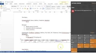 CIT 170 - Database Design Fundamentals - The Eatery