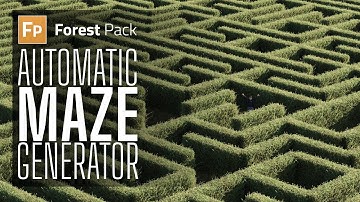 Automatically generate a maze with Forest Pack