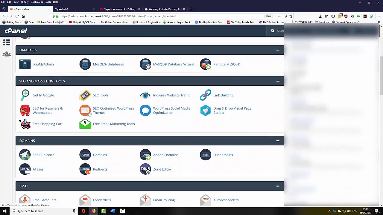 How to use the CPanel to add and edit files