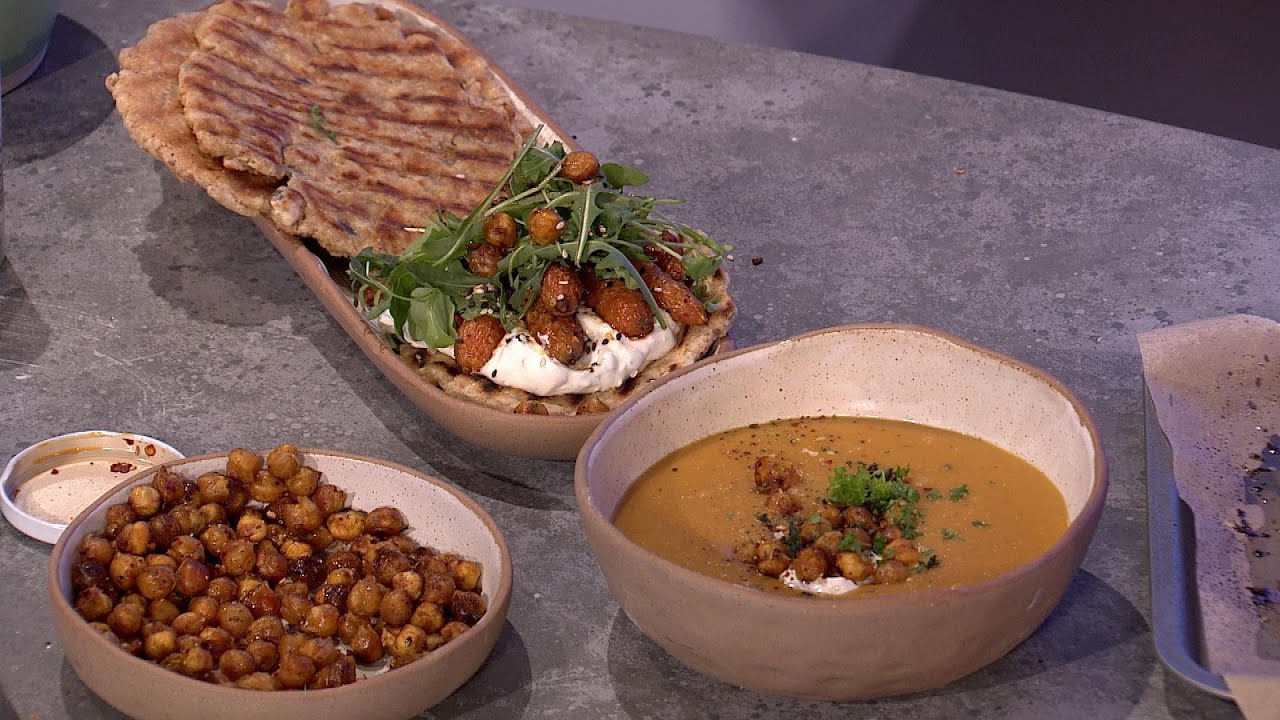 Sweet Potato & Ginger Soup with Griddled Flatbreads | Aisling Larkin
