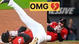 Watch David Fry Hit in Face by 99 MPH Fastball During Bunt Attempt | Scary Moment vs Tigers