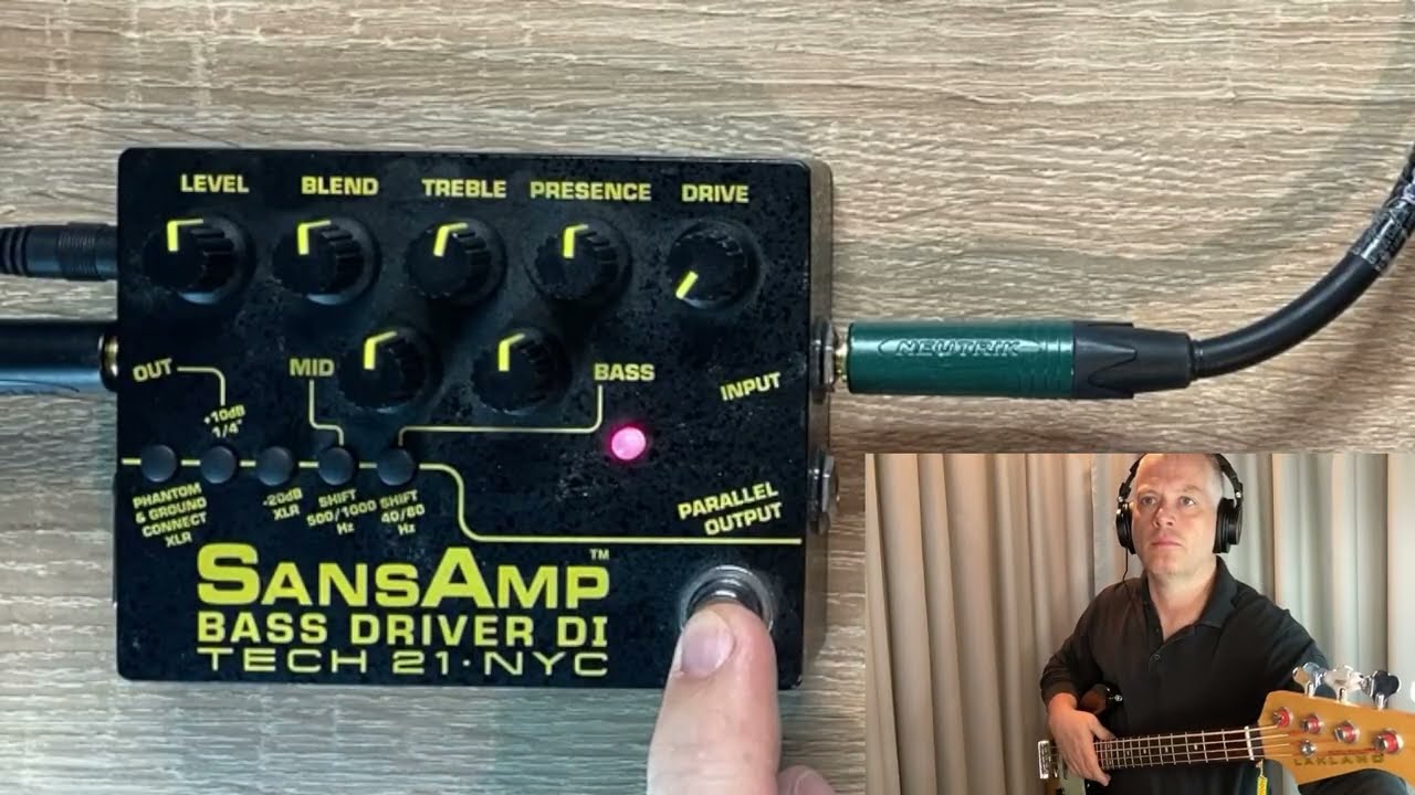 TECH 21 NYC SANSAMP BASS DRIVER V.2 - Sound demo - Slap bass - YouTube