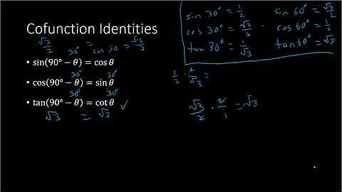 Sum, Difference, Cofunction Identities