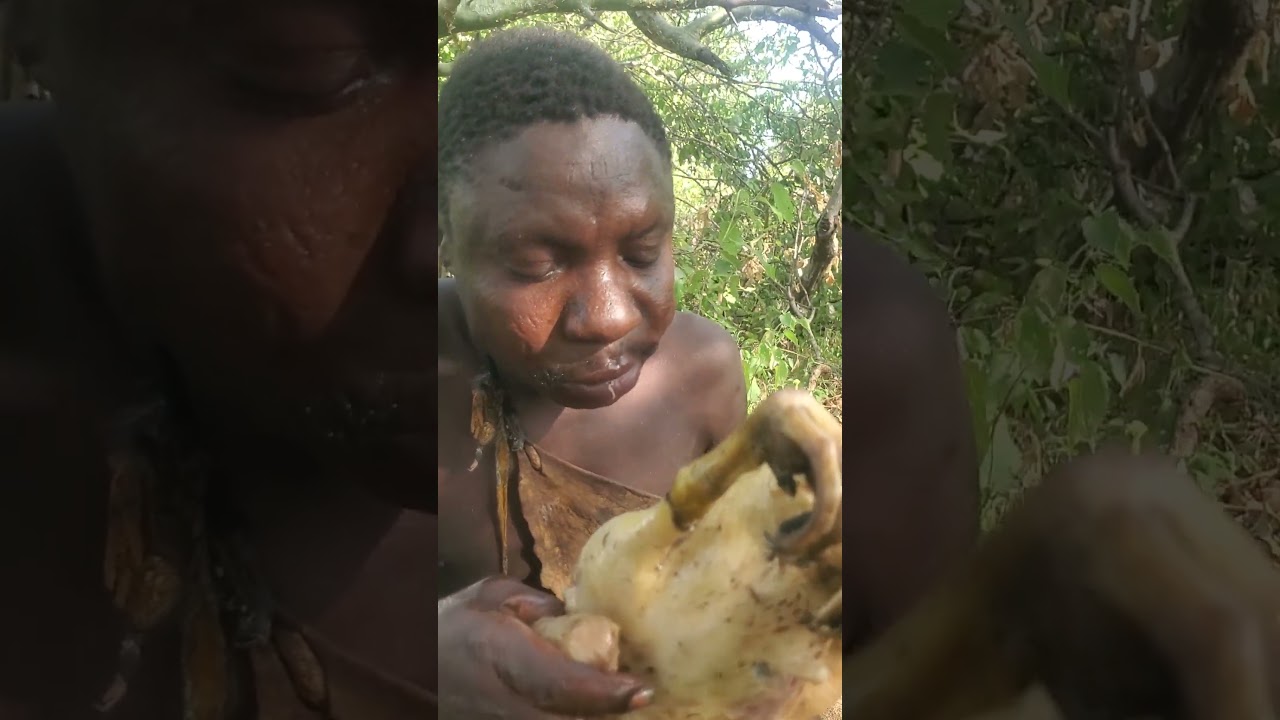 "Hadzabe Tribe's Primitive Cooking Skills!"