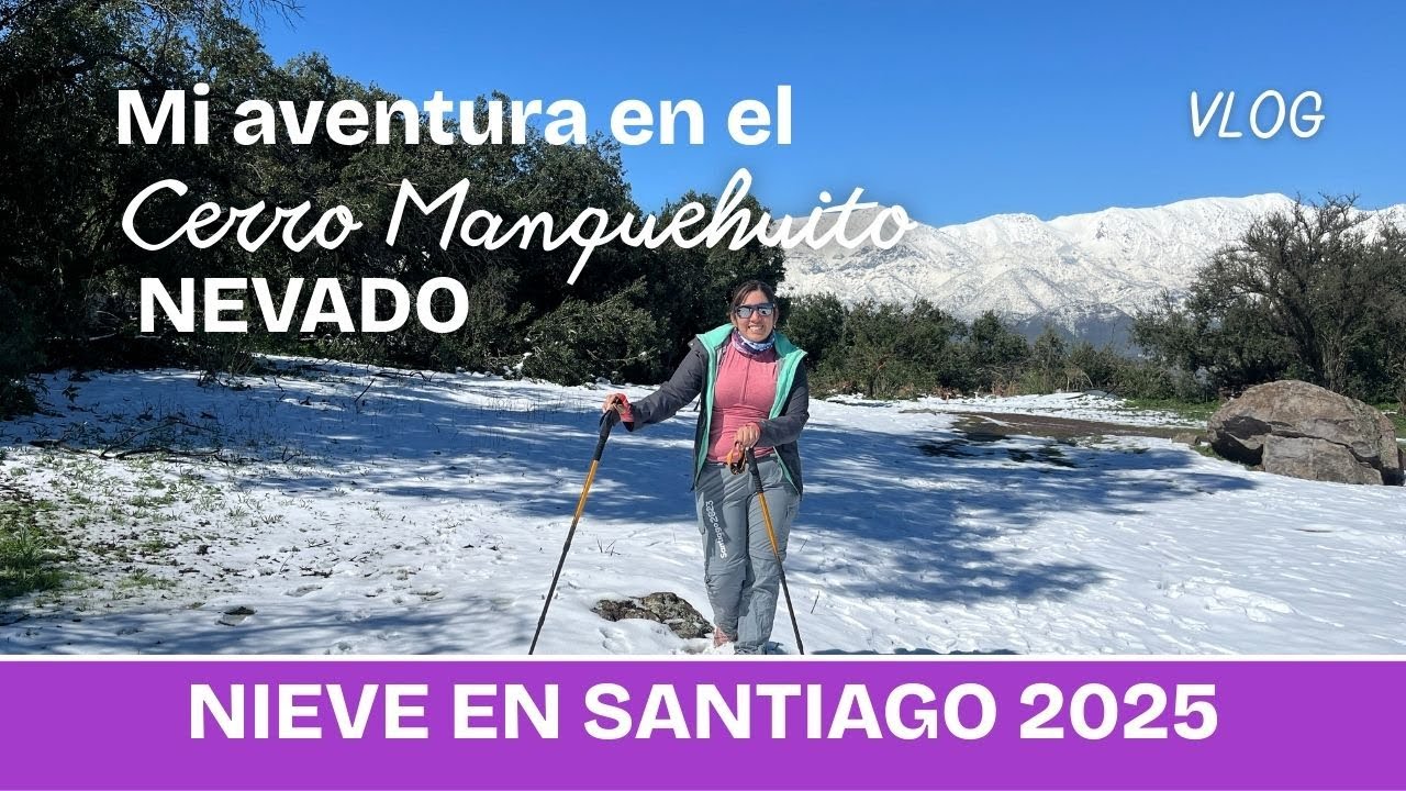 Nevada en Santiago 2025: Así estaba el Cerro Maquehuito tras la nieve