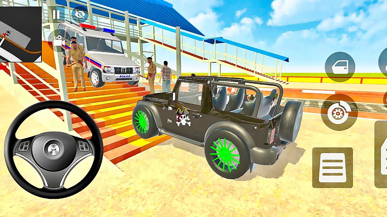 Bike car game Franklin ordered an Indian police Jeep an modifie in garage an drive bus in a game 