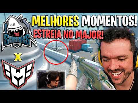 QUEEE AULAA DA PO*** DA SHARKS!🔥 SHARKS x HEROIC (MELHORES MOMENTOS) IEM Cologne Major 2026 (GAULES)