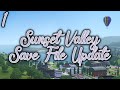 My Renovated Sunset Valley Save File Update #1 💜