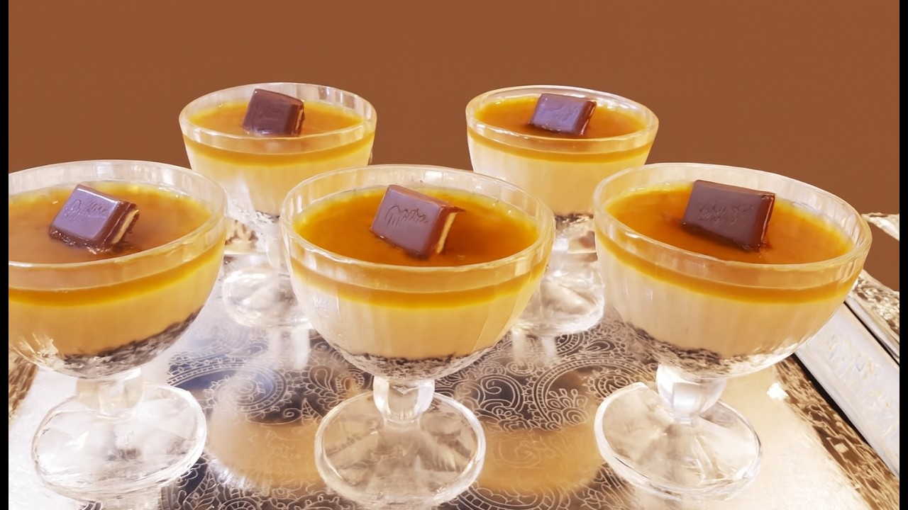 😍لعشاق التحليات الاقتصادية و البنيييينة😋هاذي الوصفة ليكم👊🏻تحلية بااااردة و ساهلة توجديها في رمشة💥