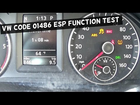 01486 Code VW ESP SYSTEM FUNCTION TEST