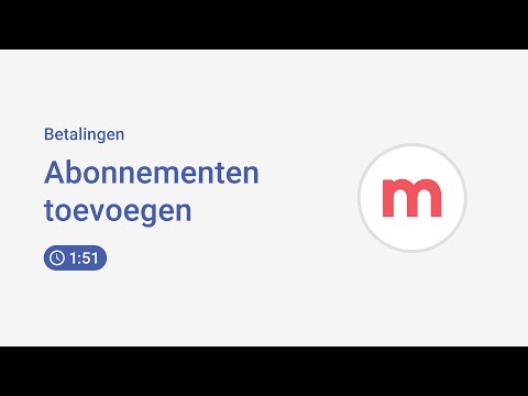 Abonnementen toevoegen - Betalingen