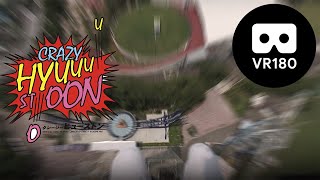【VR180/3D】Crazy Hyuuu Stooon, a Free Fall Experience in Yomiuriland in Tokyo Japan: G.T.A. Japan