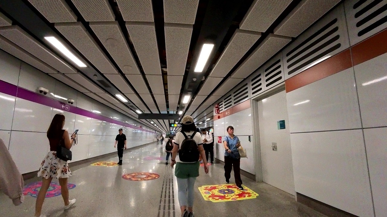 Outram Park MRT Station | Paid transfer link walk from NEL Platforms to TEL Platforms