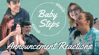 Pregnancy Announcement Reactions | BABY STEPS