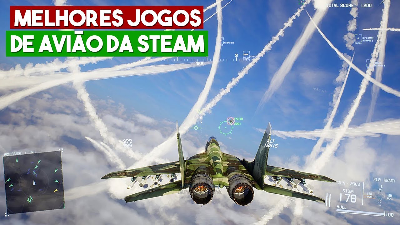 TOP 10 MELHORES JOGOS DE AVIÕES DA STEAM 2021! 