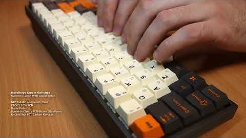 NovelKeys Cream Switches Typing (High Profile Case + Brass Plate)