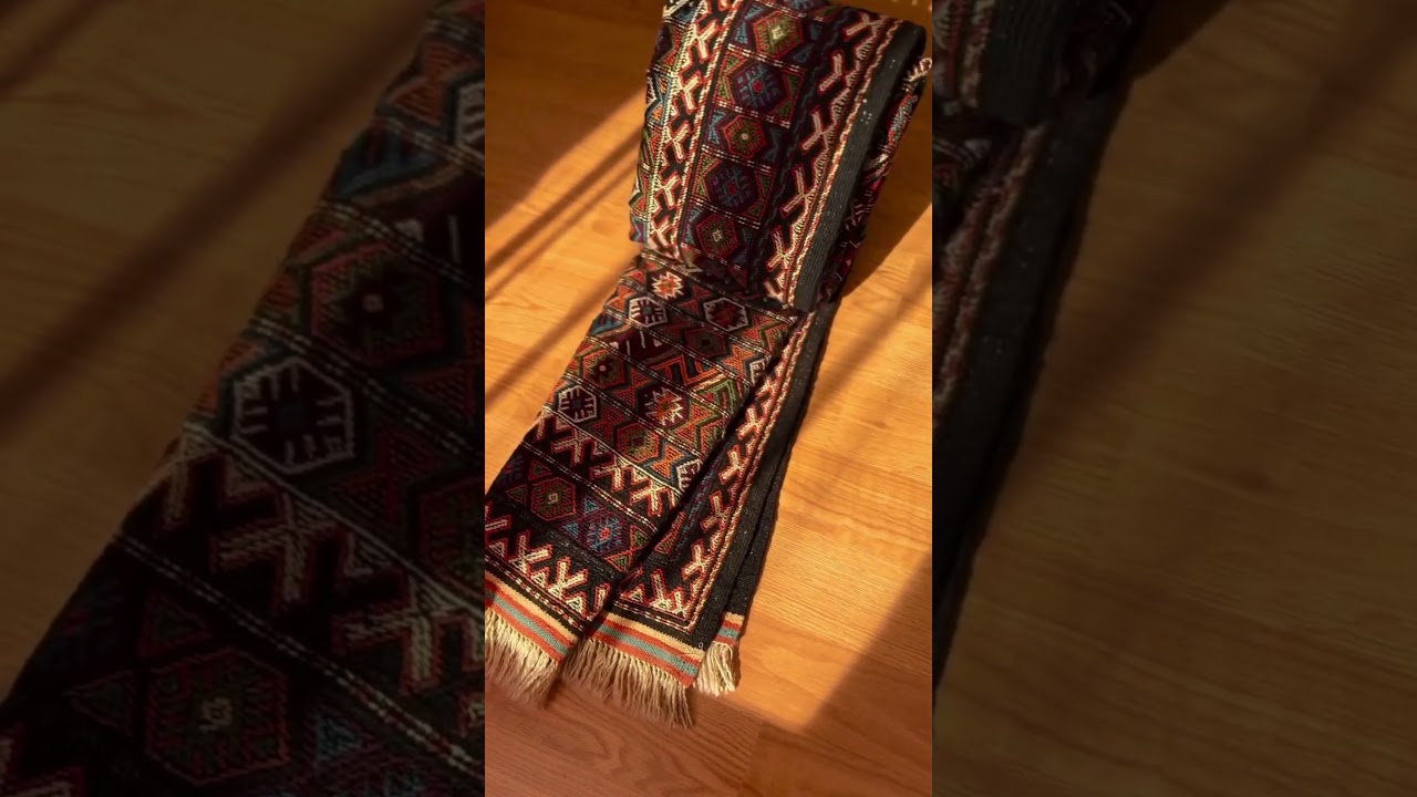 “Handcrafted Box Poufs | Velvet & Antique Kilim”