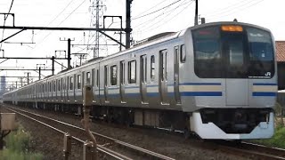 E217系内房線快速 田中踏切