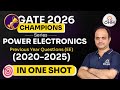 Power Electronics PYQs (2020–2025) | One Shot | EE | GATE 2026