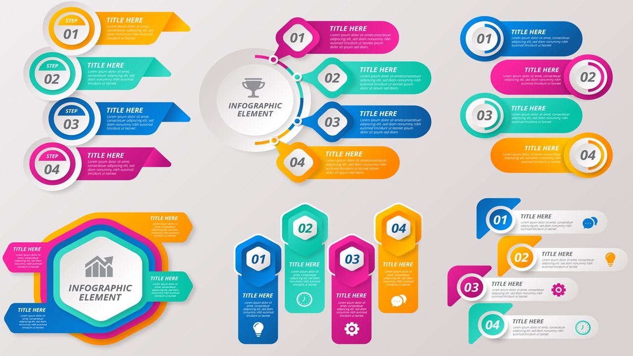 Infographics Template  Free Download In AI And EPS Files |Urdu Hindi|