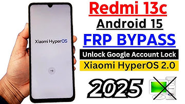 Redmi 13c Hyperos Frp Bypass/Unlock Google Account Lock Android 15 (Without PC) | New METHOD 2025