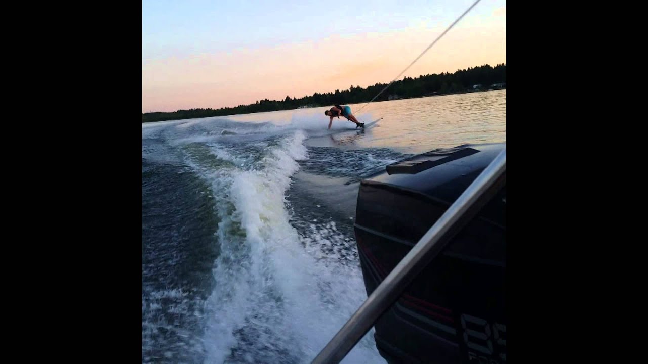 Alex almost landed the no binding wakeboard! YouTube