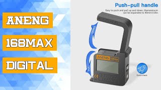 ANENG 168Max Digital Lithium Battery Capacity Tester Universal Test Checkered Load Analyzer Display
