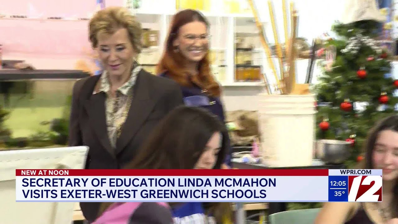 Secretary of Education visits Exeter-West Greenwich schools