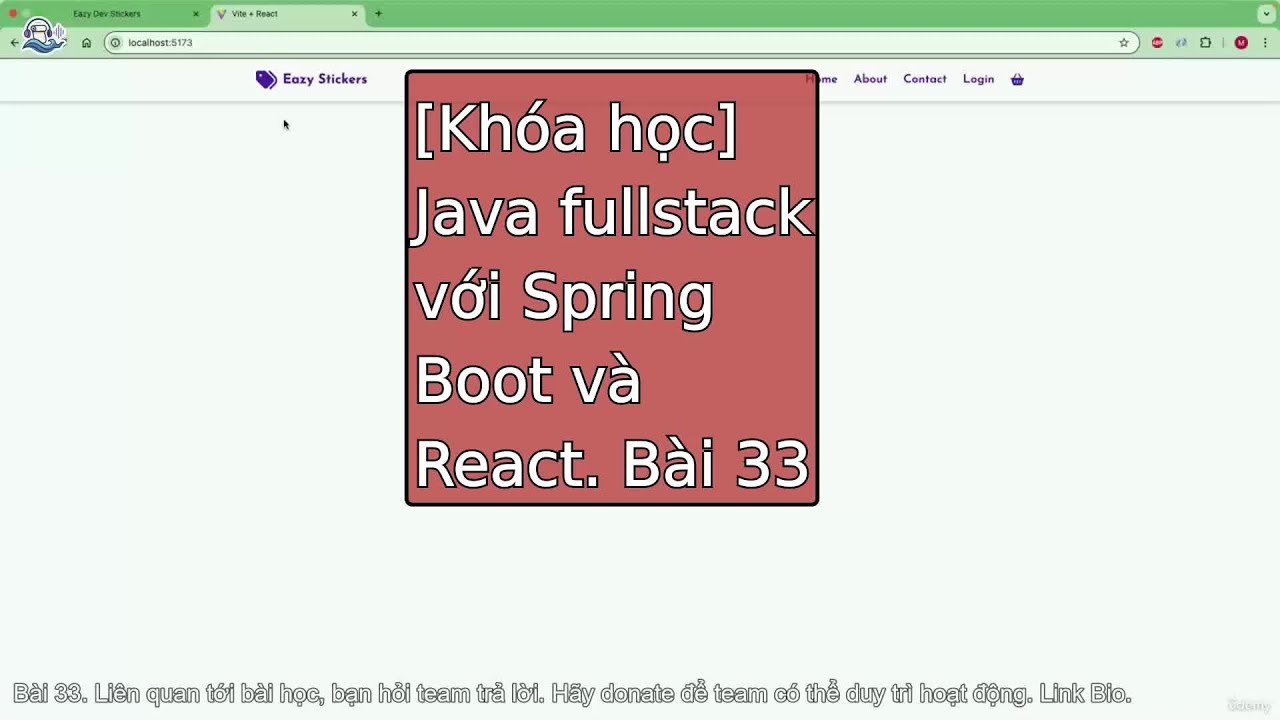 Bài 33: Java Fullstack với Spring Boot và React - YouTube