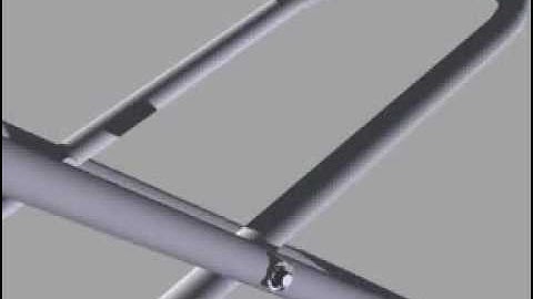 Starlock Push On Fastener being fitted to secure a sliding area on an ironing board