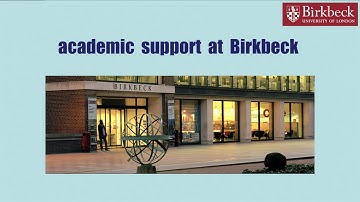 Academic Support at Birkbeck