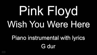 Wish You Were Here - Pink Floyd (piano KARAOKE) screenshot 4