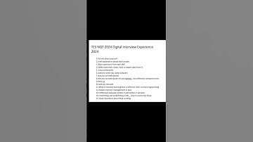 TCS NQT 2024 Digital Interview Experience