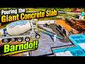 Pouring the GIANT Concrete Foundation for the NEW Barndo House!!