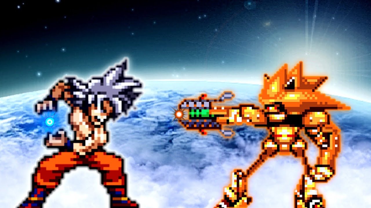Mastered Ultra Instinct Goku VS Mecha Sonic V2 in Mugen - YouTube