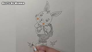 Cute Rabbit Drawing Tutorial | Drawing For Kids #Art #Draw #Shorts  #Artsofmunna #Youtubeshorts