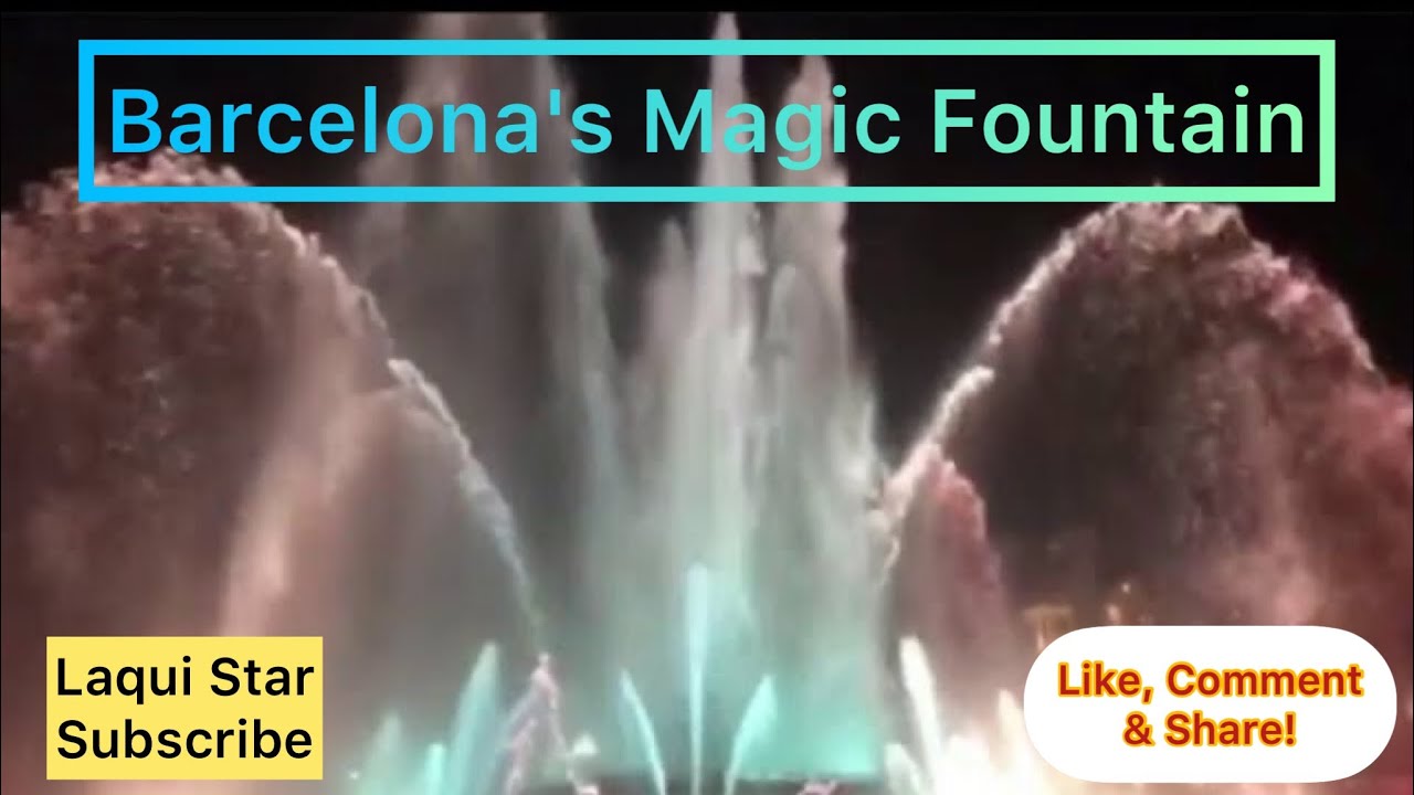 Barcelona's Magic Fountain of Montjuic (Font Màgica) || Spain