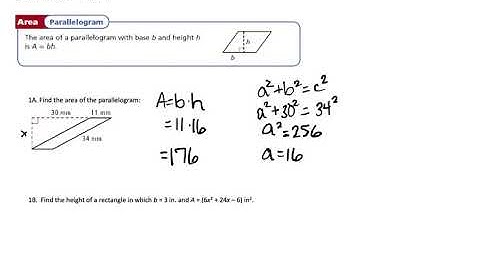 Geometry- Developing Formulas for Triangles & Quadrilaterals (Part 1)