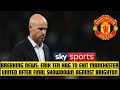 BREAKING NEWS: END OF AN ERA AS ERIK TEN HAG DEPARTS MANCHESTER UNITED