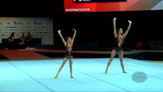 Russian Federation 1 (RUS) - 2018 Acrobatic Worlds, Antwerpen (BEL) - Balance Women's Pair
