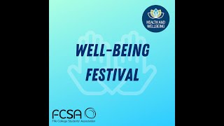Fcsa And Fife College Well-Being Festival