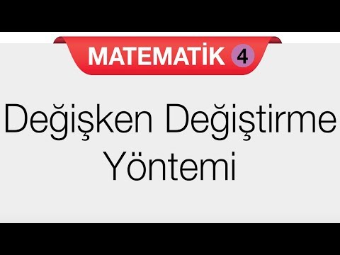 Çarpanlara Ayırma - Değişken Değiştirme Yöntemi