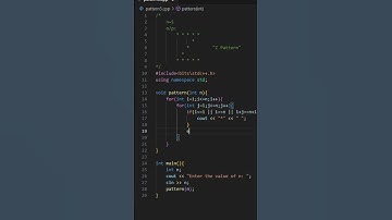 Z Pattern in C++ | C++ #shorts