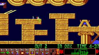 Lemmings (Commodore AMIGA) Fun - Level 26 - Nightmare on Lem street