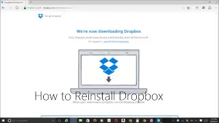 How to Reinstall Dropbox Video by Krishna Das
