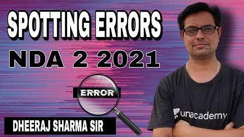 SURPRISE MOCK TEST SPOTTING ERRORS | DHEERAJ SHARMA SIR | AKRAMAN 2.0 BATCH