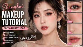 Shanghai-Inspired Makeup Tutorial | Soft Glam shanghai Makeup Look screenshot 5